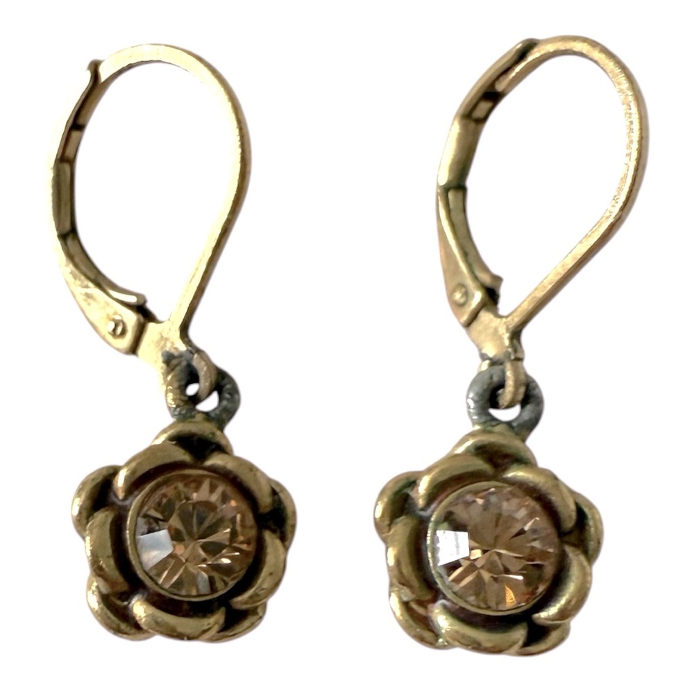 Vintage Floral Drop Earrings